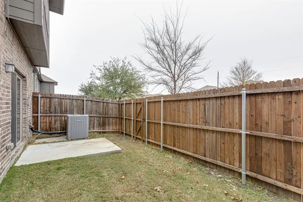 a backyard of a house