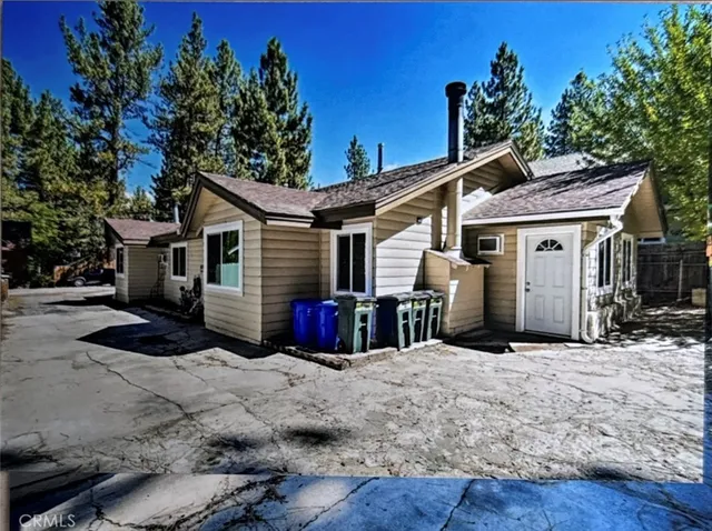 a view of a house with a patio