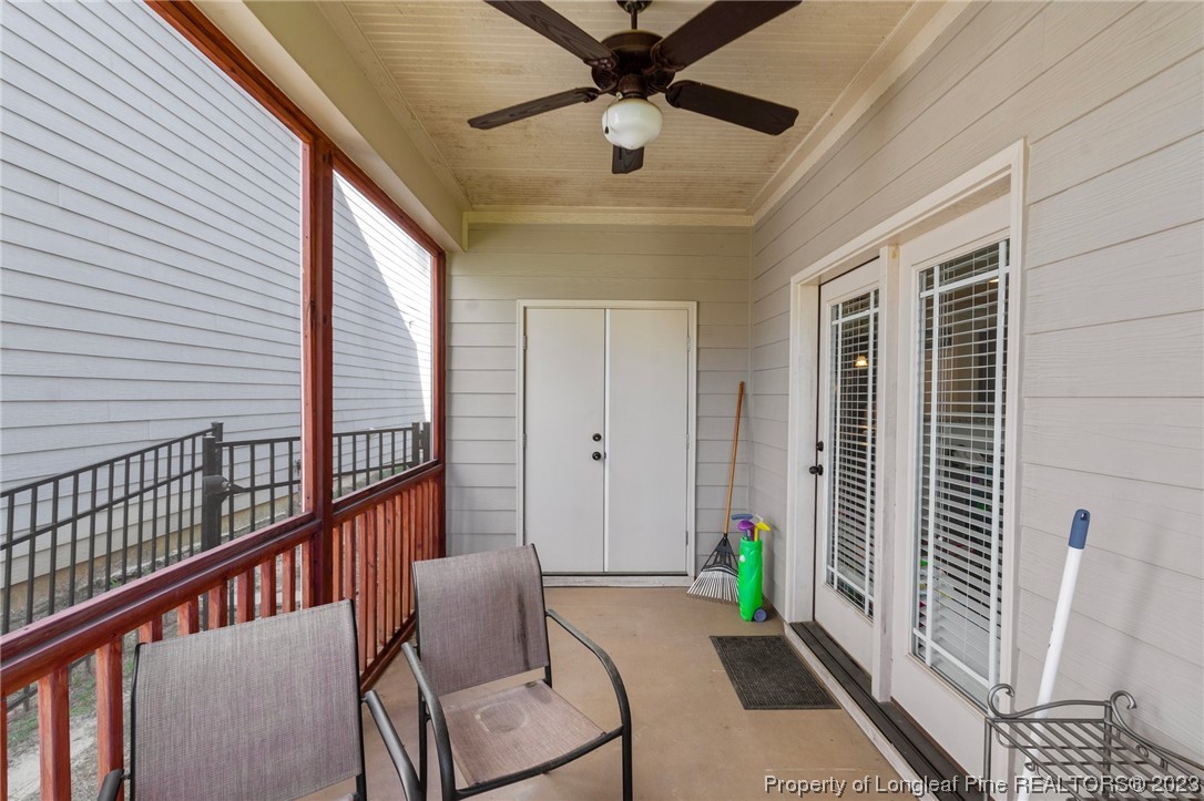 1365 Micahs Way North Spring Lake, NC 28390 - Photo 33 of 36 a view of a balcony with furniture