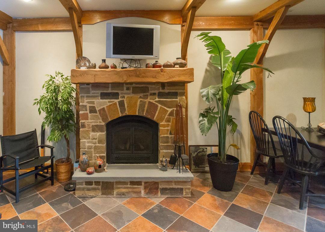 2223 Corbett Road Monkton, MD 21111 - Photo 20 of 30 a living room with furniture a flat screen tv and a fireplace
