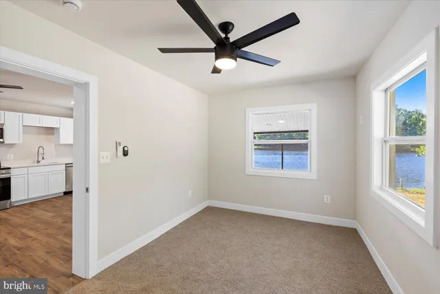 a view of an empty room