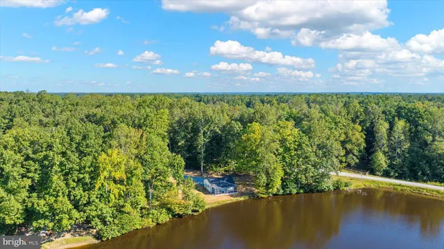 a view of a lake with outdoor space
