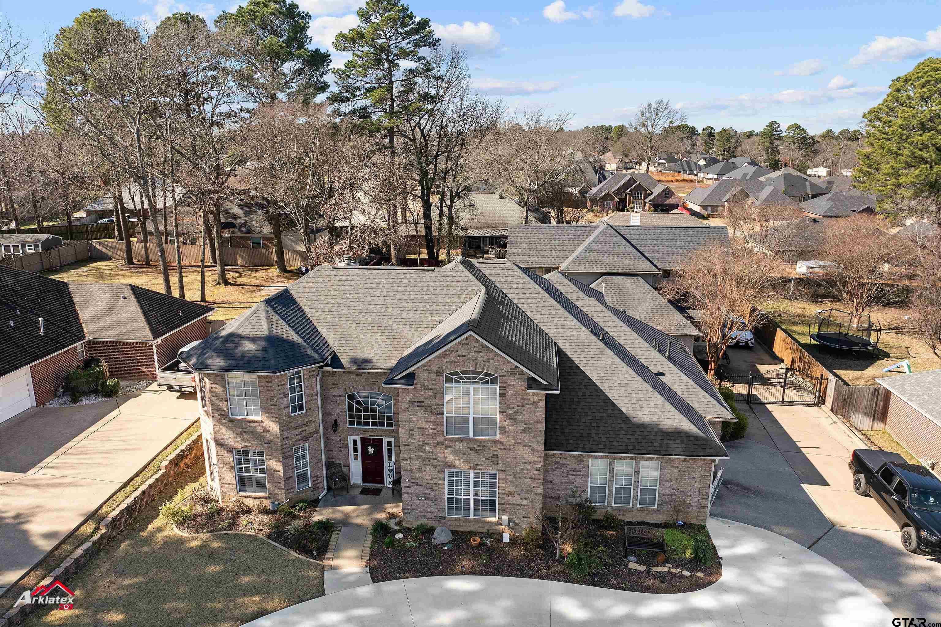 3815 Holly Ridge Drive Longview, TX 75605 - Photo 4 of 22 an aerial view of a house