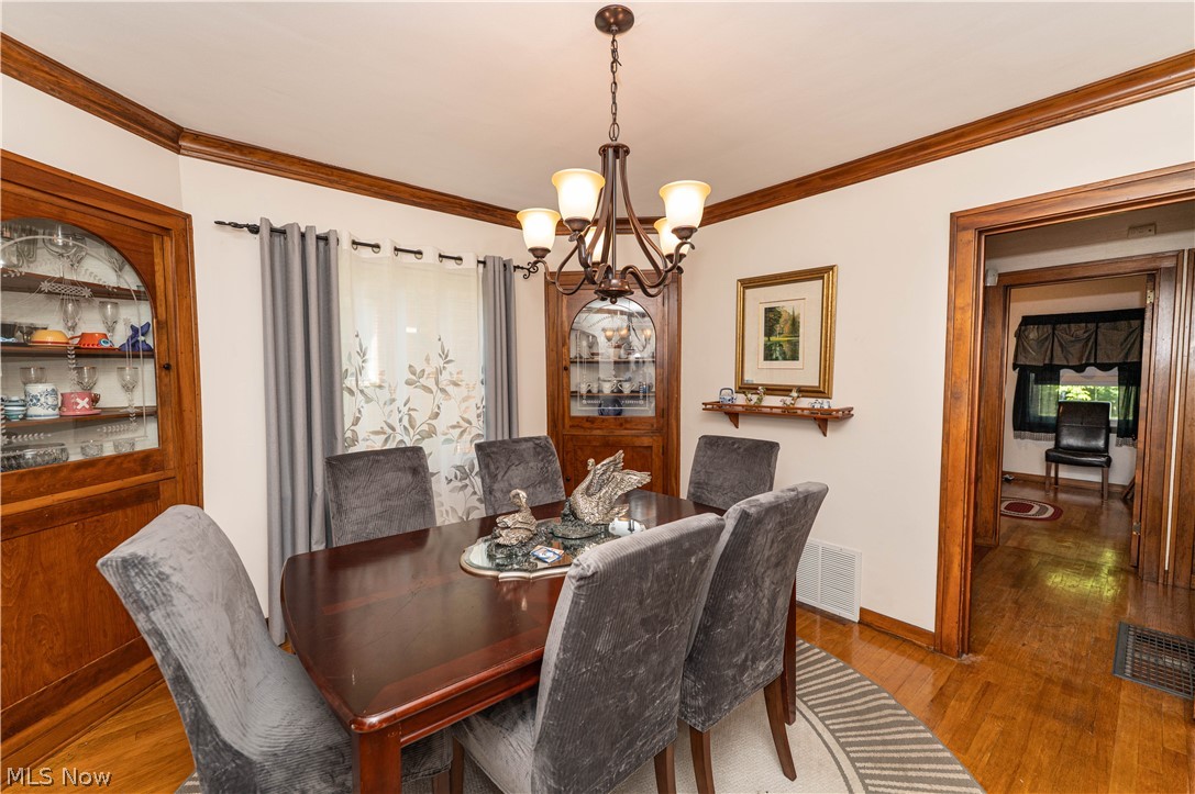 1684 South Green Road South Euclid, OH 44121 - Photo 6 of 50 Formal dining room with beautiful hardwood
floors