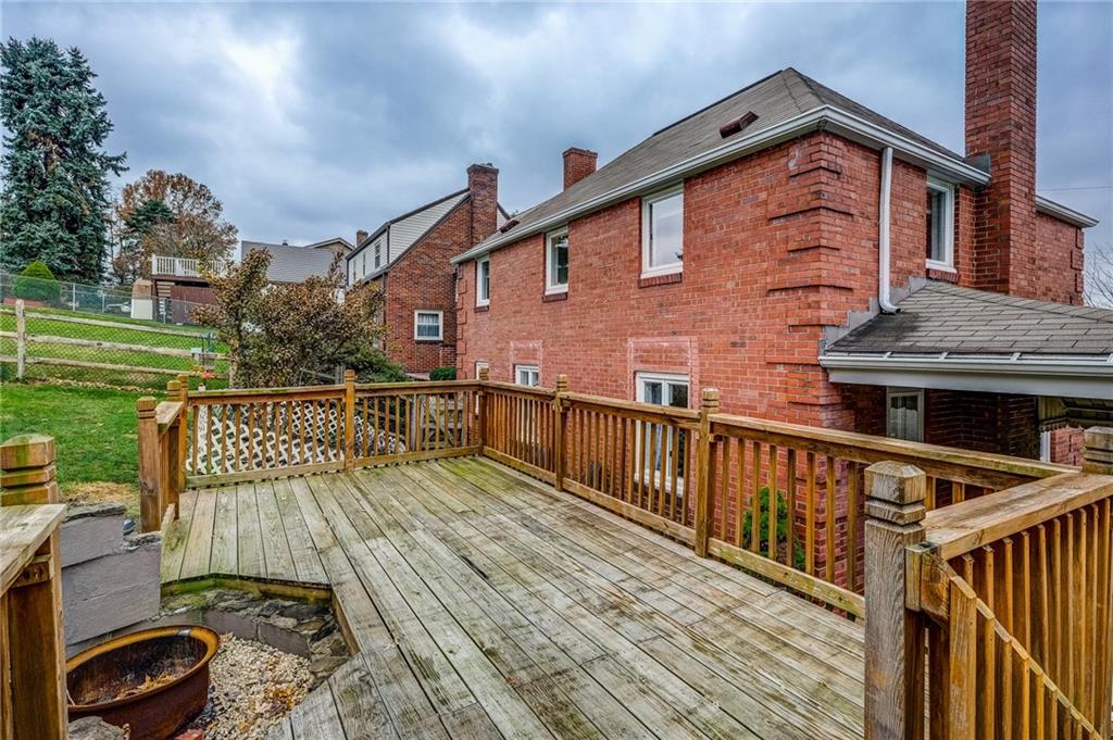 24 Leon Road Pittsburgh, PA 15220 - Photo 18 of 24 Upper level deck includes the built in Fire Pit