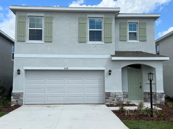 a front view of a house