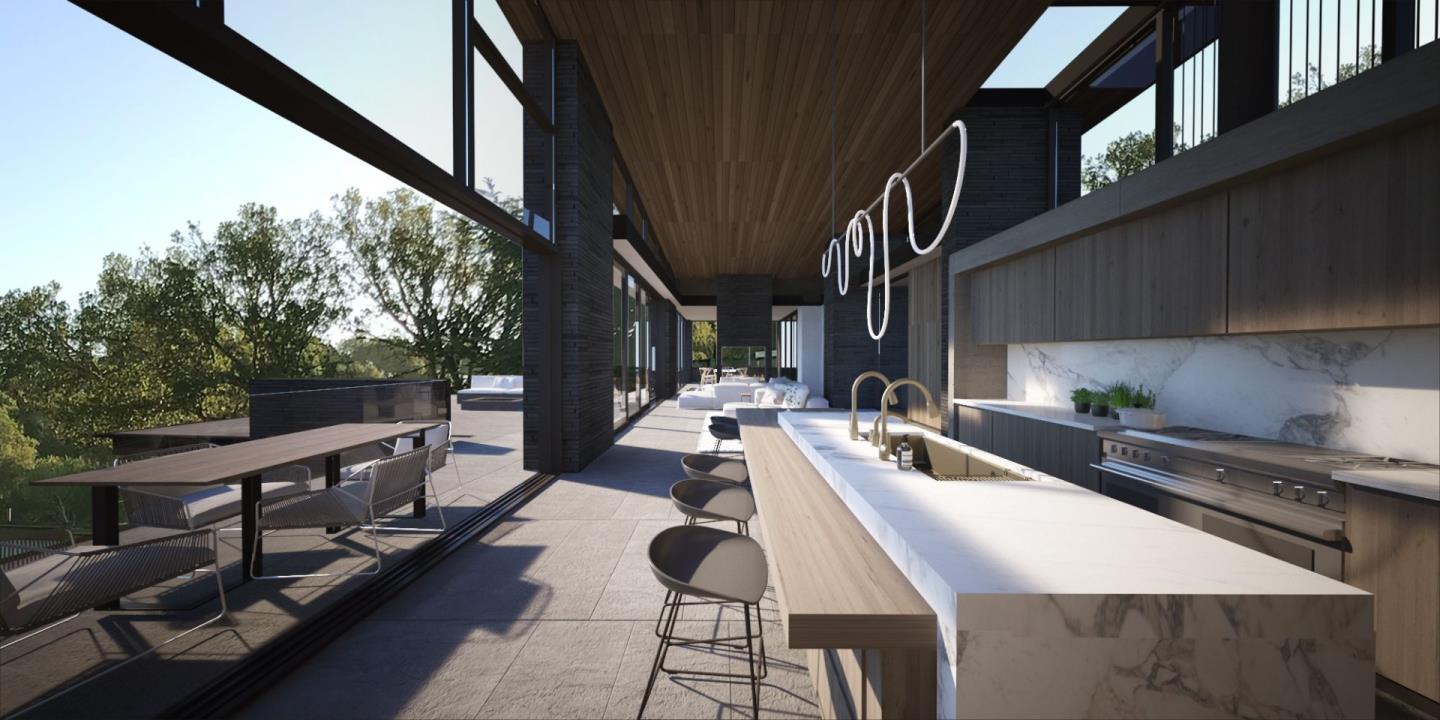 20 Pine Court Hillsborough, CA 94010 - Photo 12 of 14 a kitchen with sink refrigerator and stove