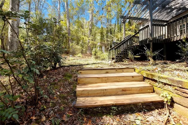 a view of street along with trees