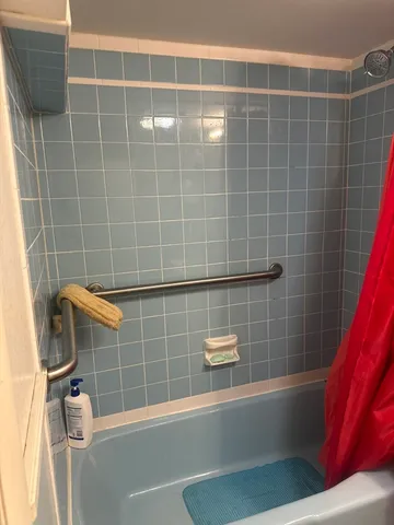 a view of a bathroom