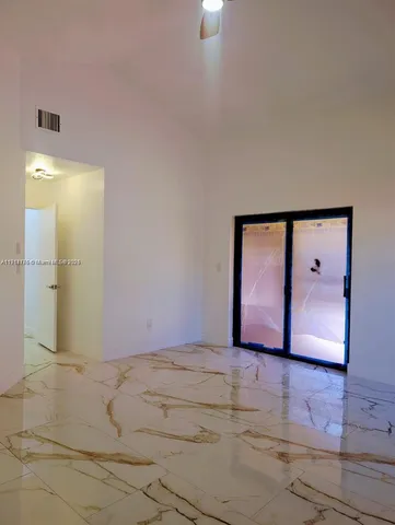 a view of an empty room