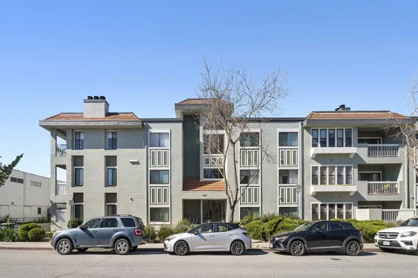 a front view of a building