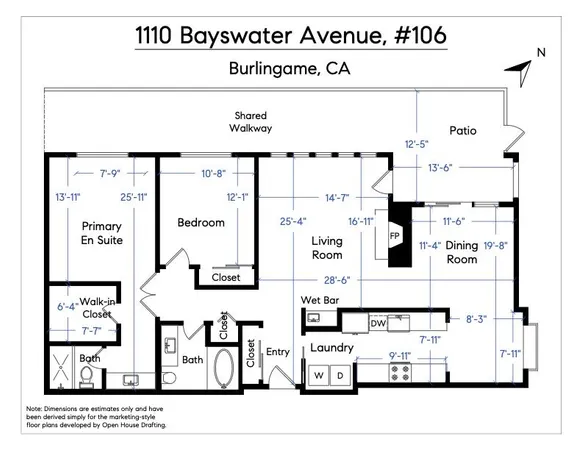 $1,188,000 | 1110 Bayswater Avenue, Unit 106, Burlingame, CA 94010