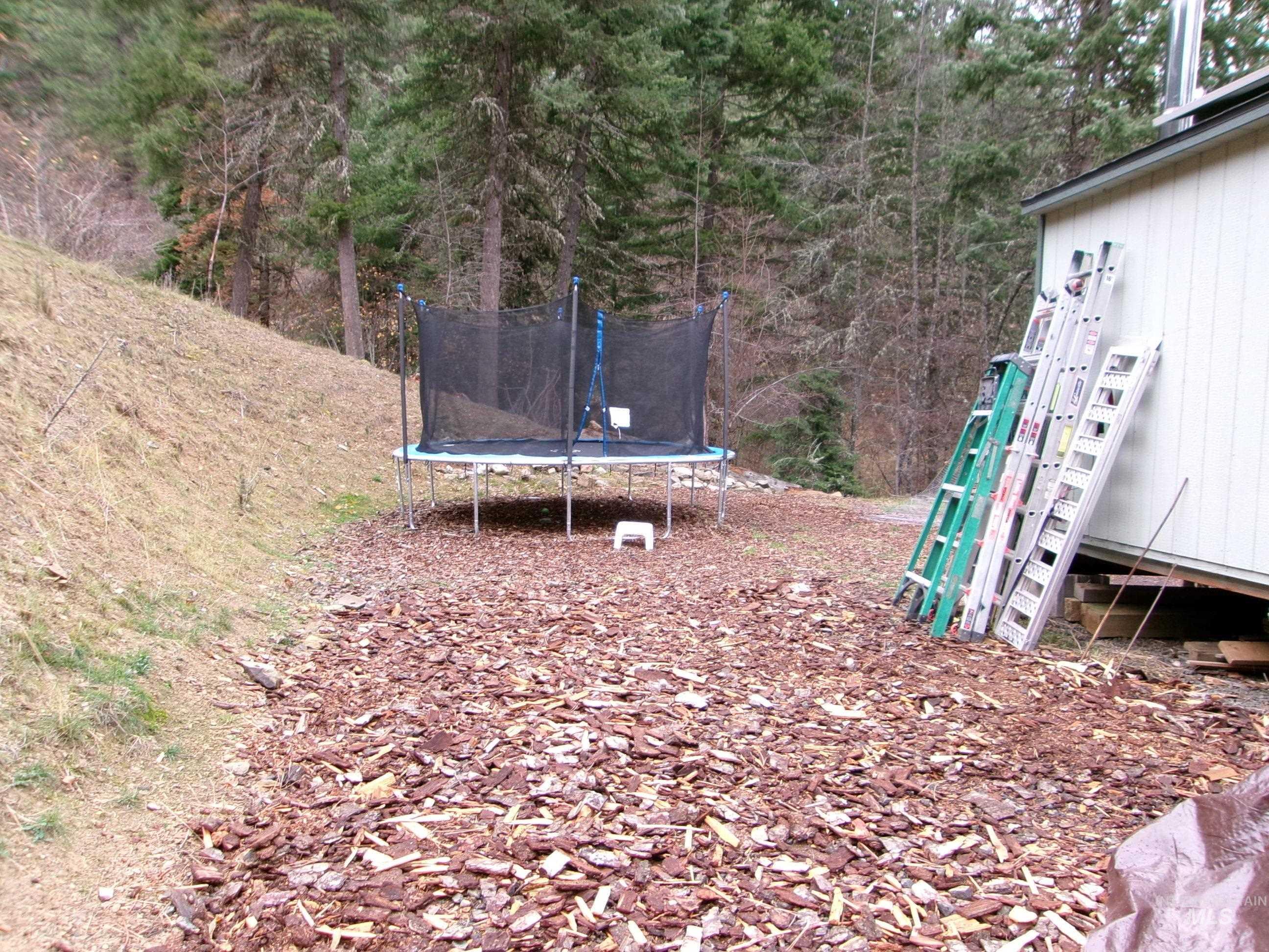 123 Conifer Lane Stites, ID 83552 - Photo 9 of 48 View of yard with a trampoline