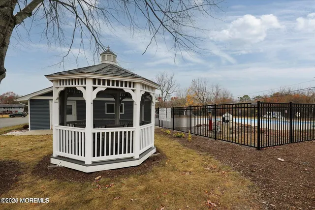 a view of a house with a deck