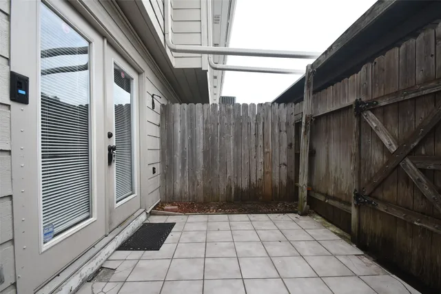 a view of a wooden fence