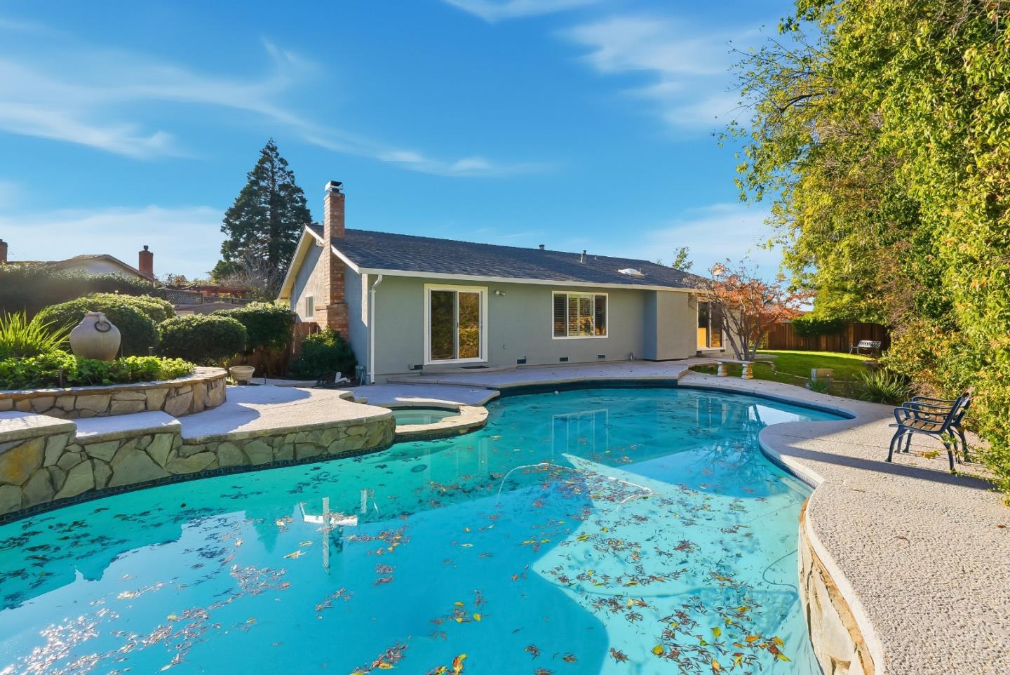 50 Nottingham Place Clayton, CA 94517 - Photo 33 of 41 a view of a house with backyard sitting area and swimming pool