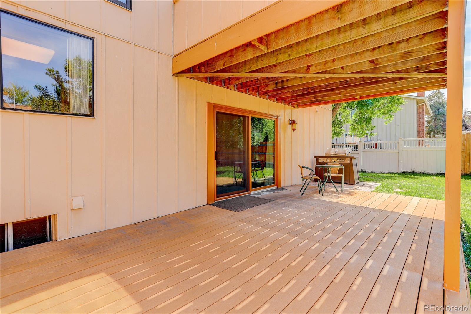 7347 South Ridgeview Drive Littleton, CO 80120 - Photo 31 of 36 a view of a room with wooden floor and roof