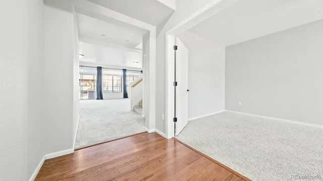 wooden floor in an empty room