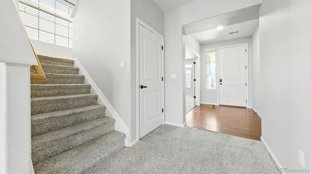 a view of an front door