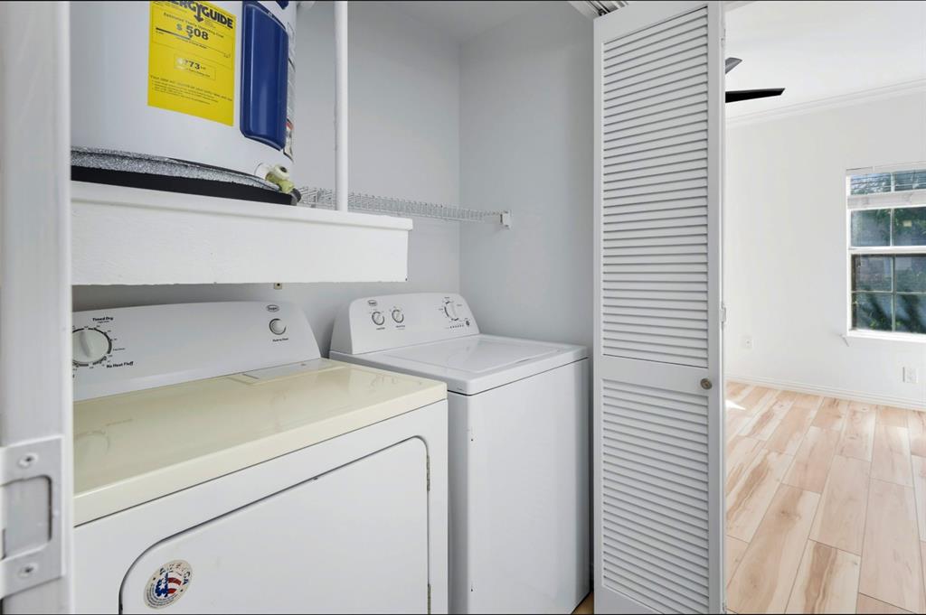 2601 Preston Road, Unit 1201 Plano, TX 75093 - Photo 22 of 28 a utility room with dryer and washer