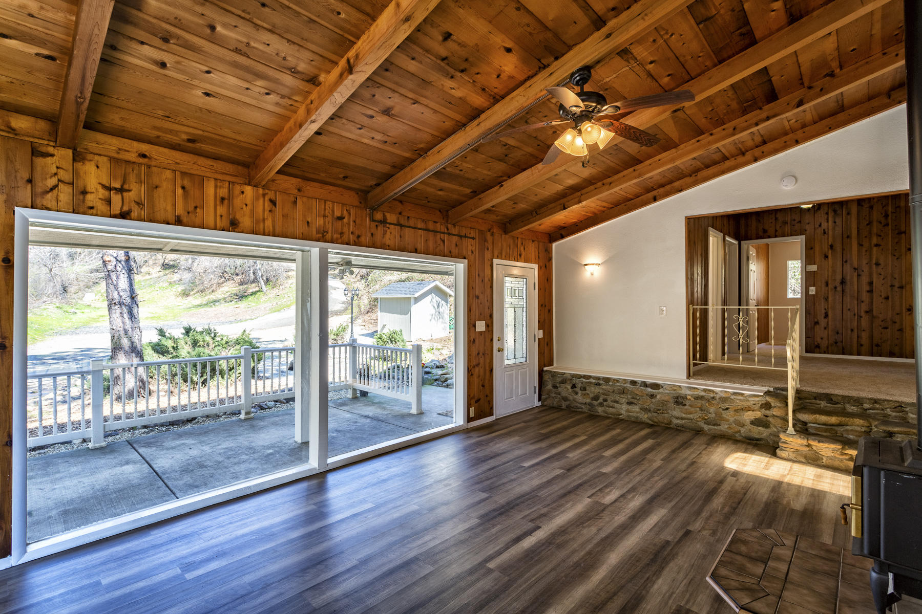 136 Quartz Hill Road Redding, CA 96003 - Photo 8 of 27 a view of empty room with wooden floor