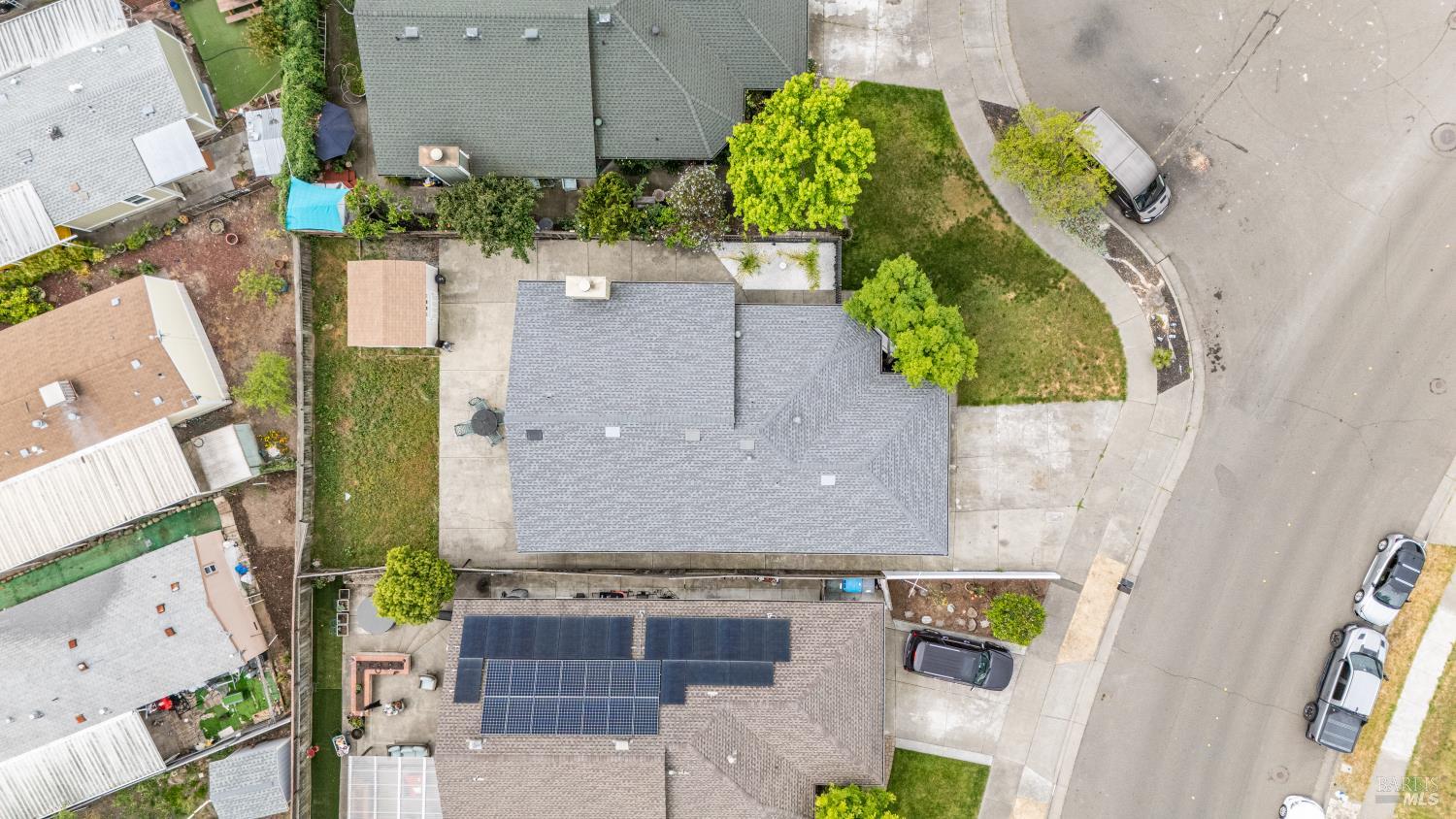 640 Elsa Drive Santa Rosa, CA 95407 - Photo 40 of 41 an aerial view of a highlighted house