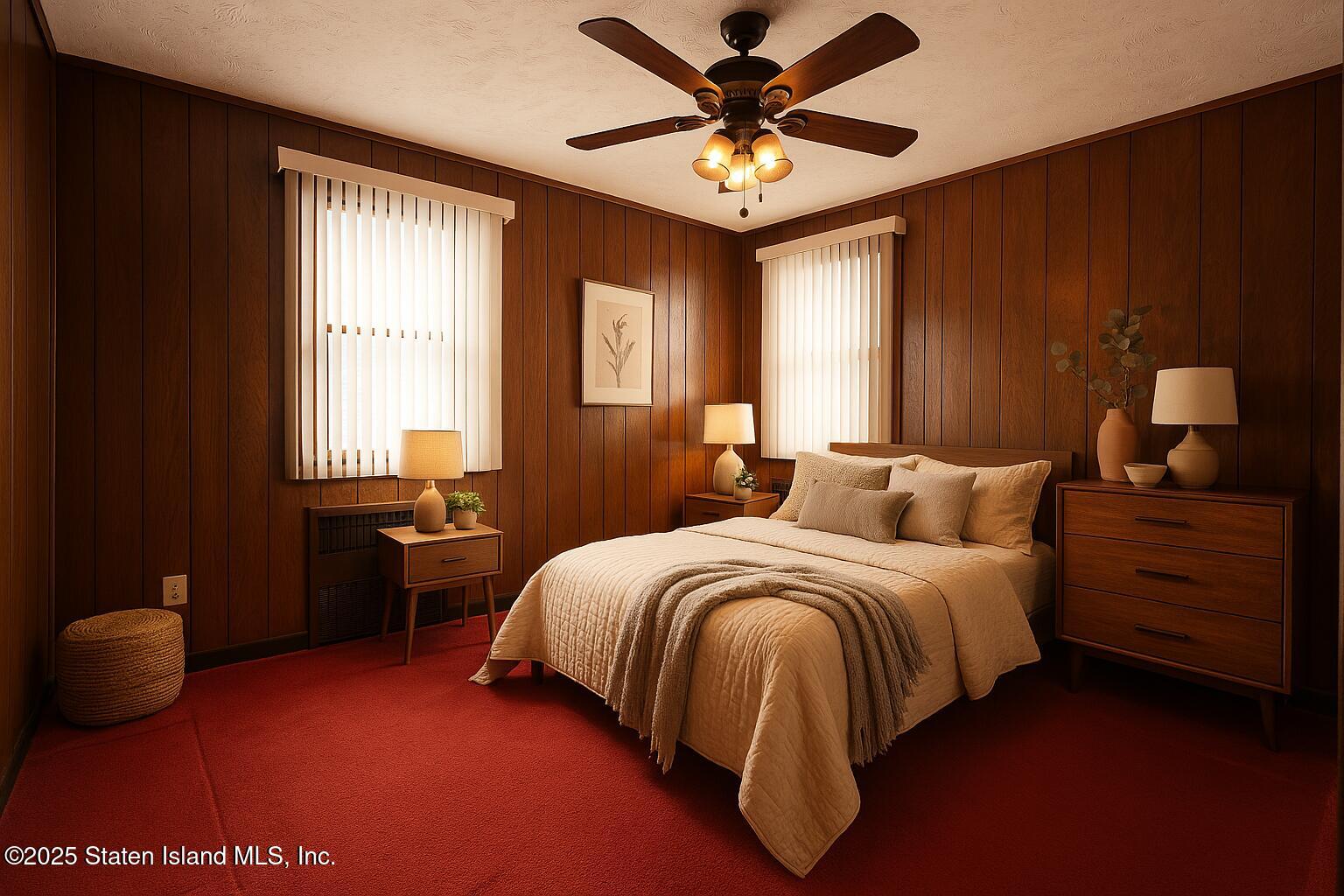 186 Raritan Avenue Staten Island, NY 10304 - Photo 21 of 51 a bedroom with a bed and a chandelier