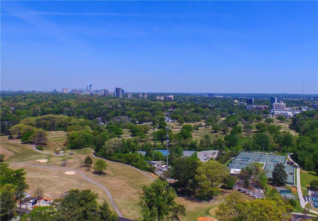 8 Collier Road Northwest, Unit A1 Atlanta, GA 30309 - Photo 29 of 31 an aerial view of a city and mountain view in back