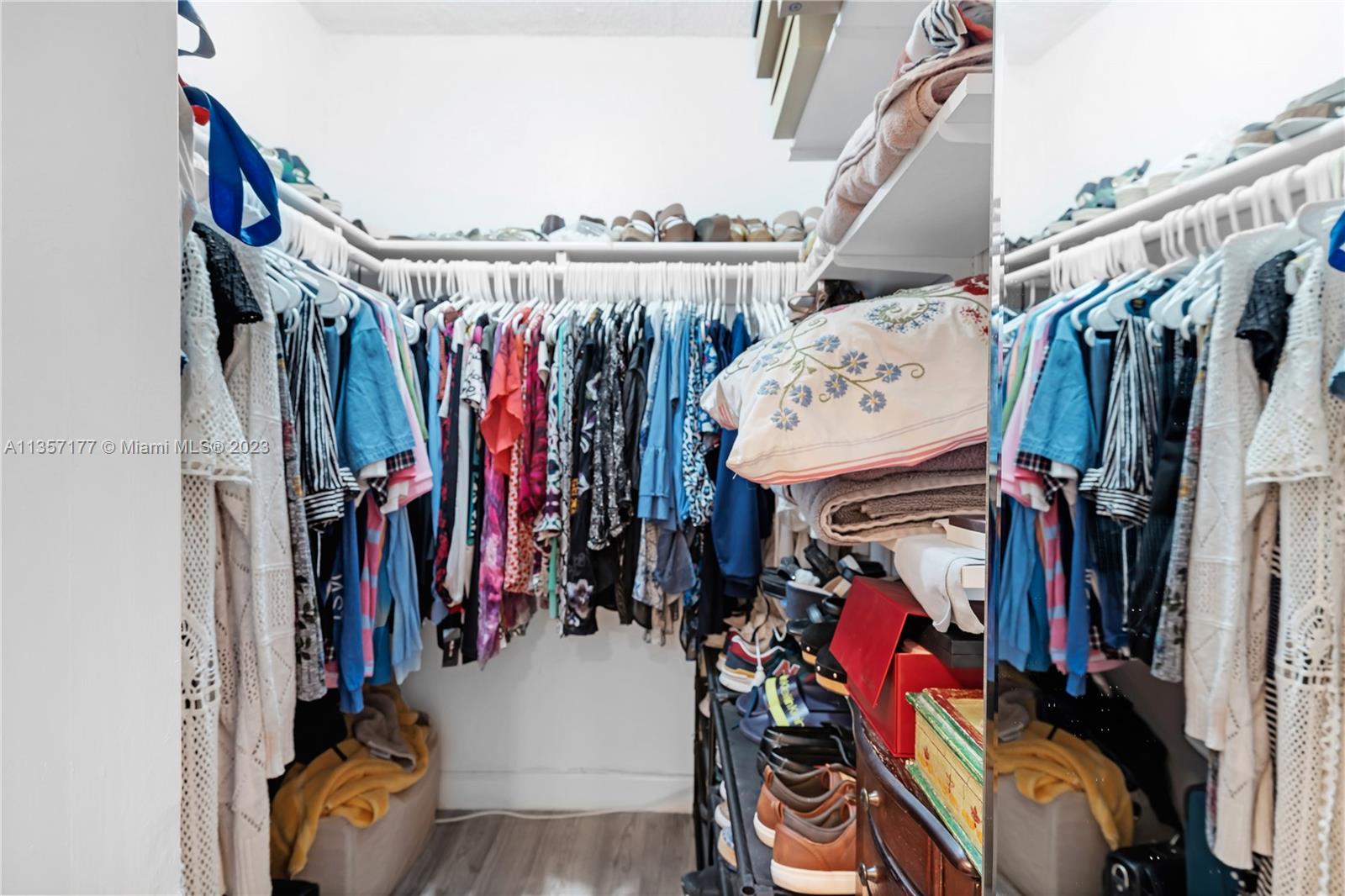 Kendall Miami, FL 33176 - Photo 17 of 35 a view of walk in closet with clothes and shoes