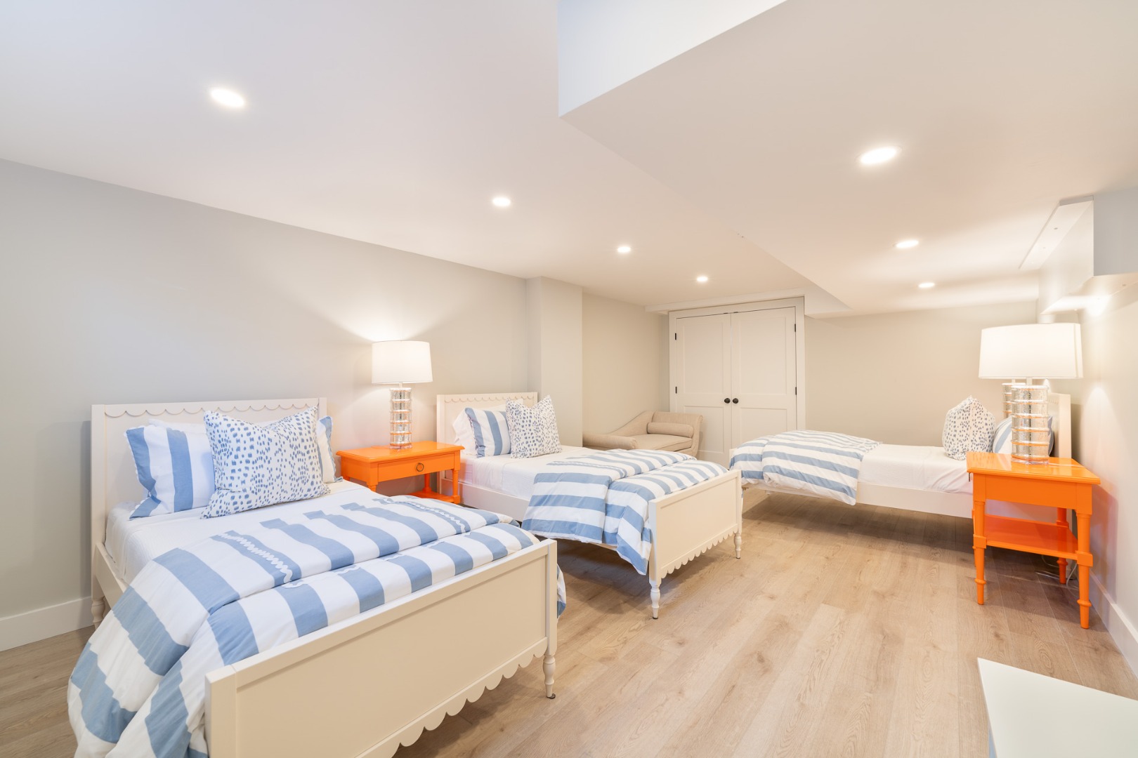 2 Silver Street Nantucket, MA 02554 - Photo 28 of 30 a bedroom with two beds and a couch