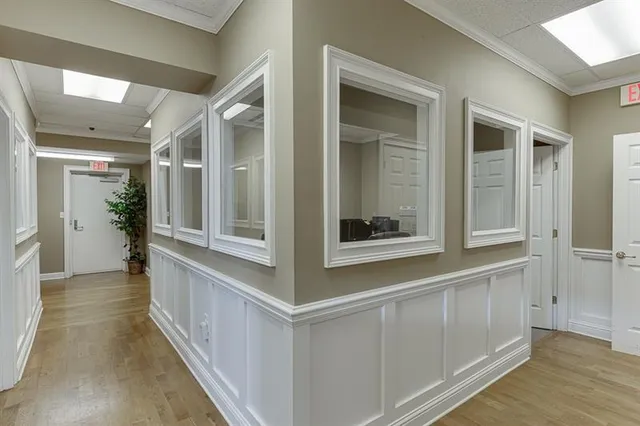 a view of a workspace with furniture