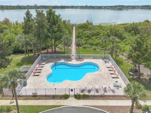 a view of a lake from a balcony