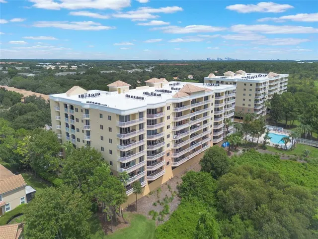 a view of a city with tall buildings