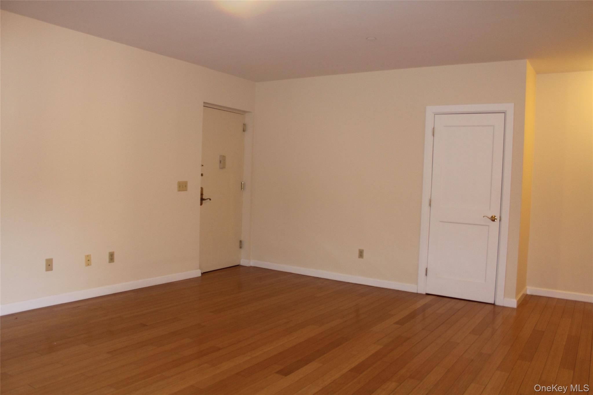 85 Bronx River Road, Unit 3S Yonkers, NY 10704 - Photo 10 of 27 Spare room featuring wood-type flooring and baseboards