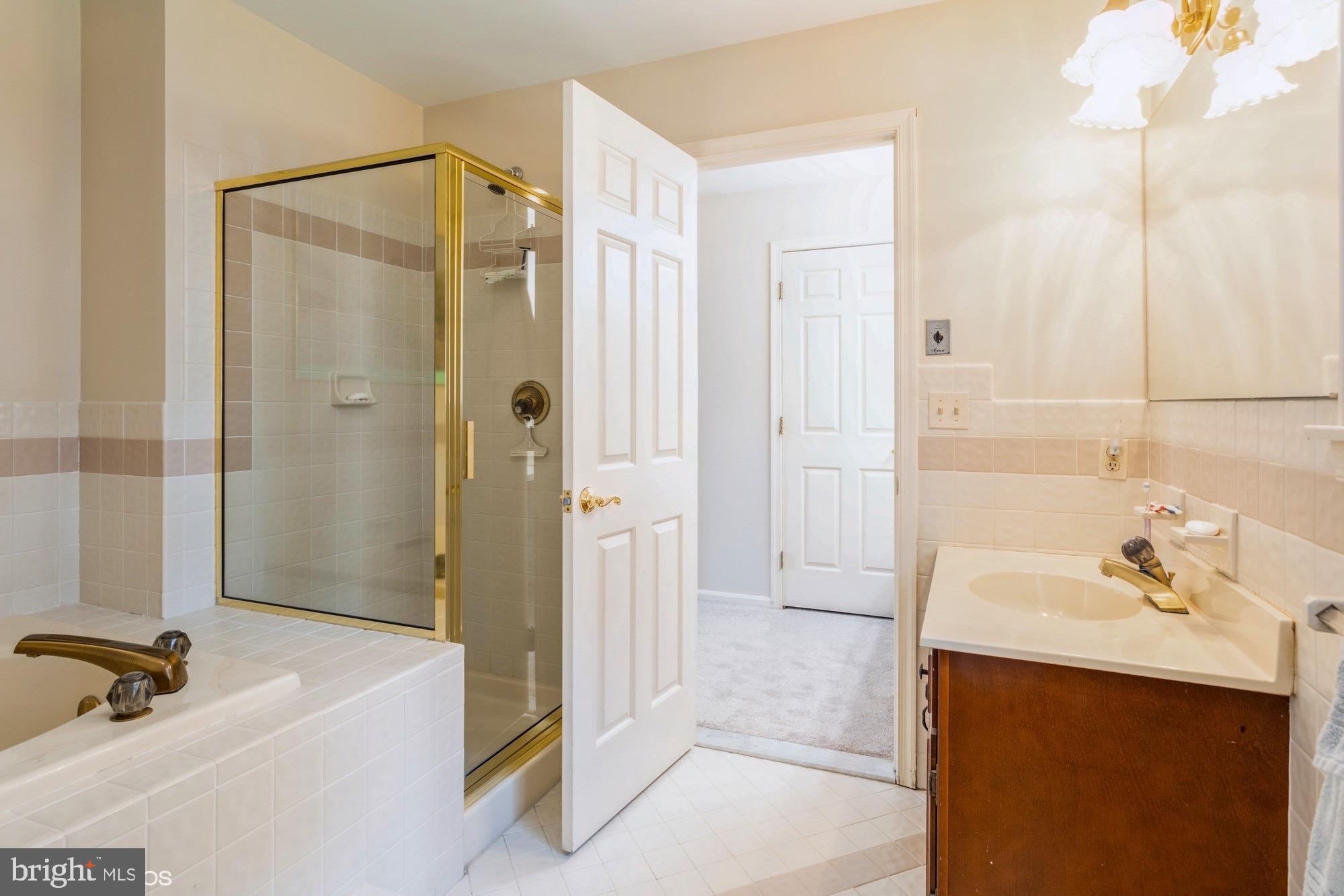 1608 Rolling Road Bel Air, MD 21014 - Photo 23 of 36 Primary bath adjacent to Walk-in Closet