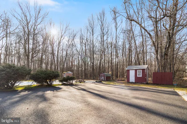 a building with trees in front of it