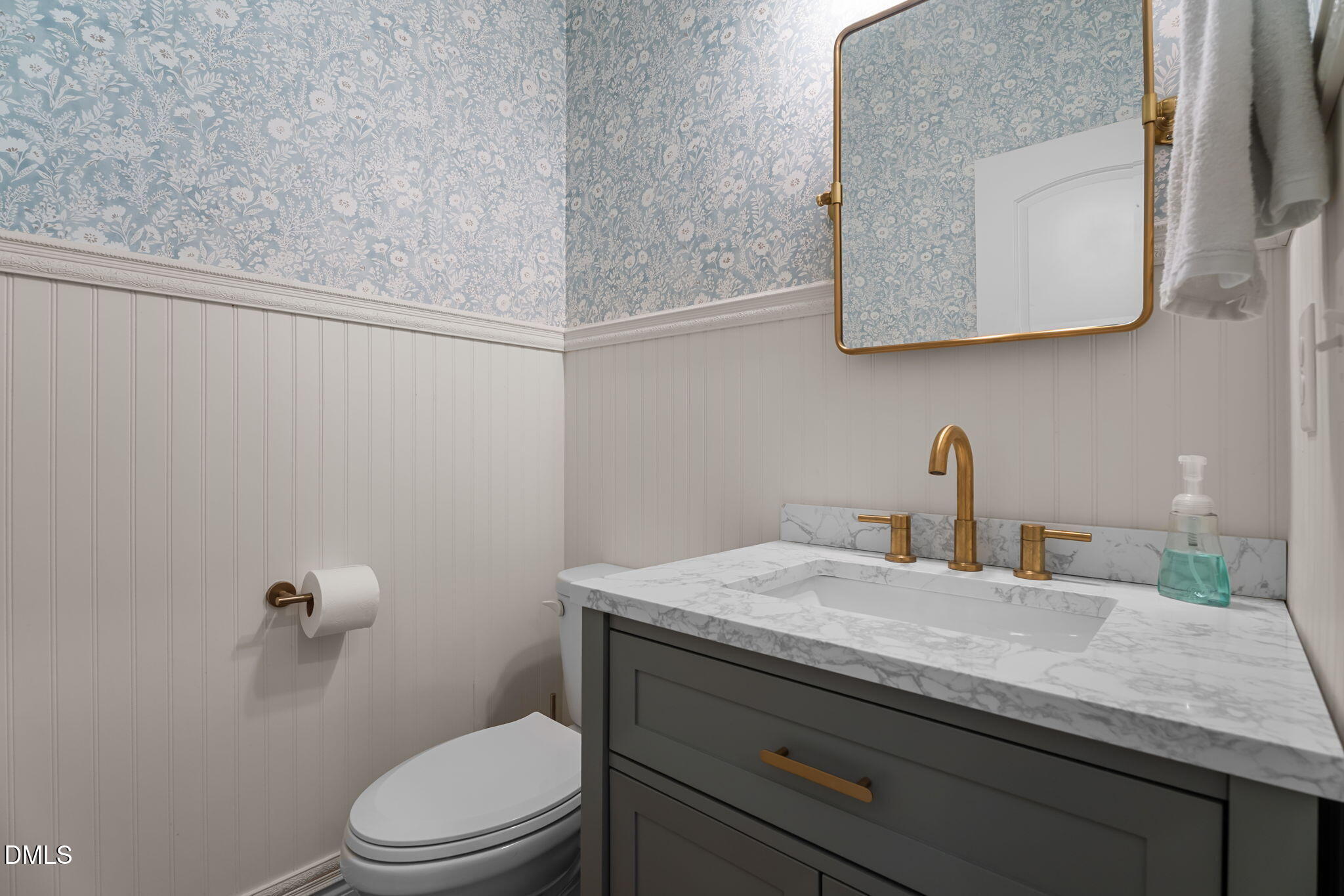 145 Shadowdale Lane Rolesville, NC 27571 - Photo 11 of 43 a bathroom with a granite countertop sink a toilet and mirror