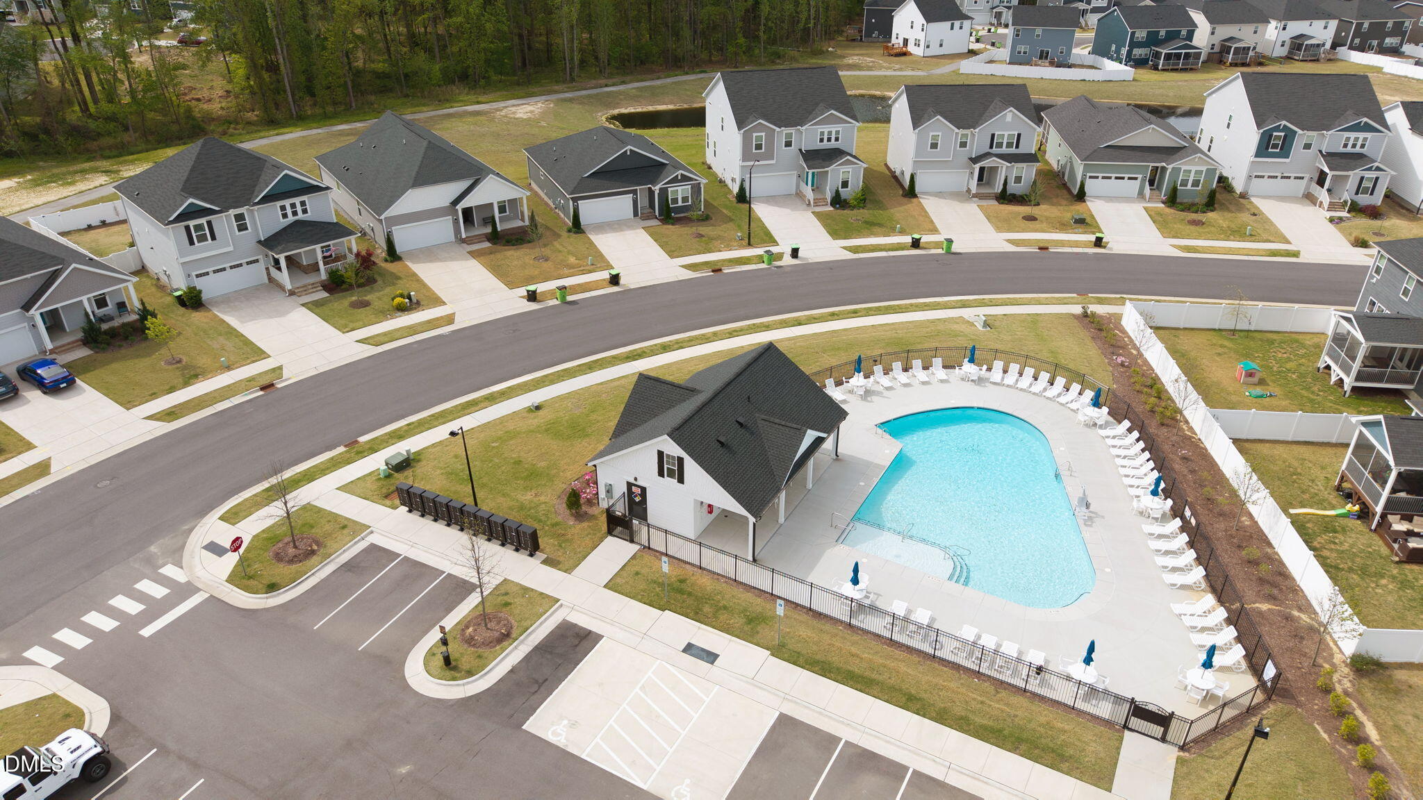 145 Shadowdale Lane Rolesville, NC 27571 - Photo 43 of 43 with view of swimming pool with outdoor seating