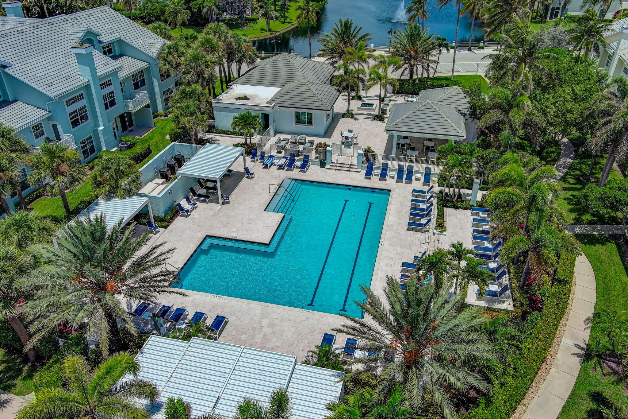 105 Mainsail Circle Jupiter, FL 33477 - Photo 62 of 85 an aerial view of a house with garden space and street view