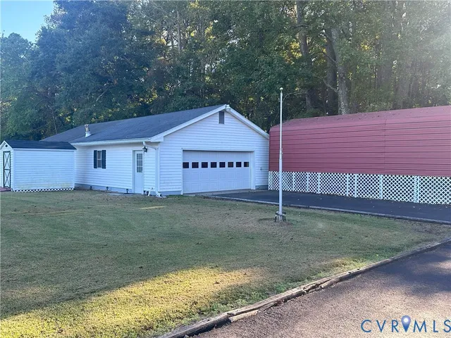 a living room with a couch and a table