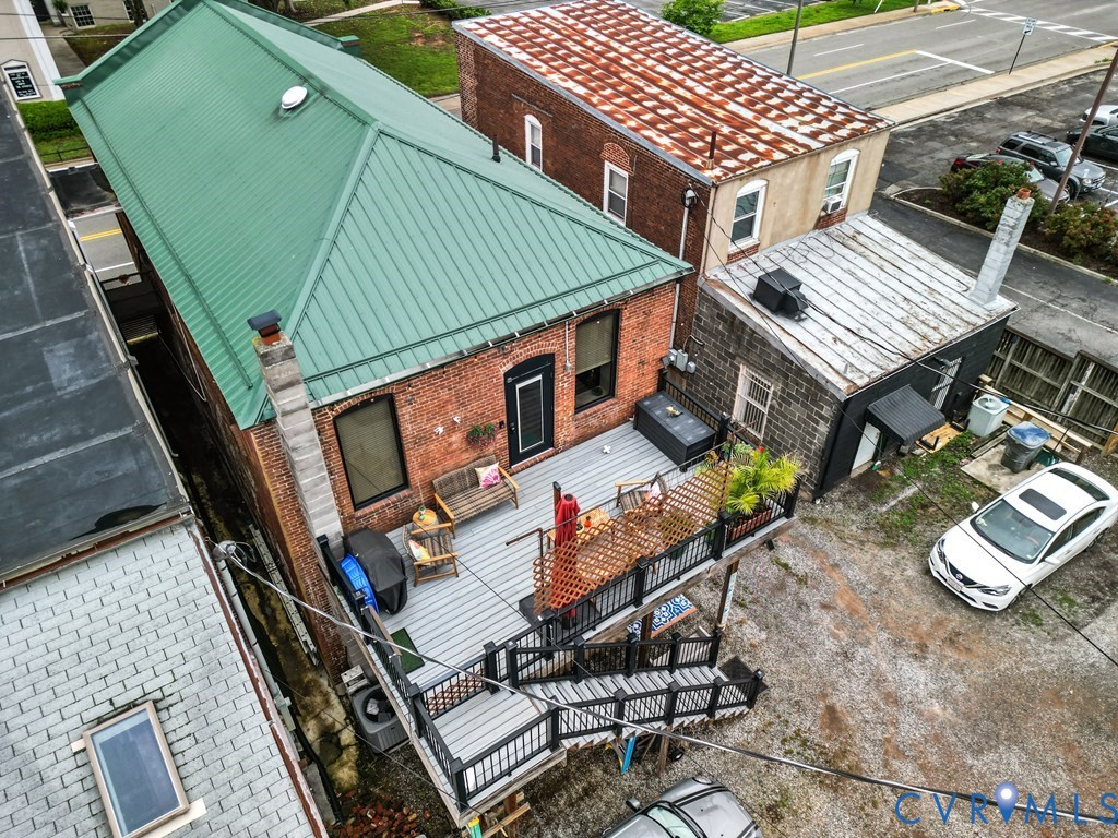 215 West 3rd Street Farmville, VA 23901 - Photo 43 of 52 an aerial view of a house with balcony and outdoor space