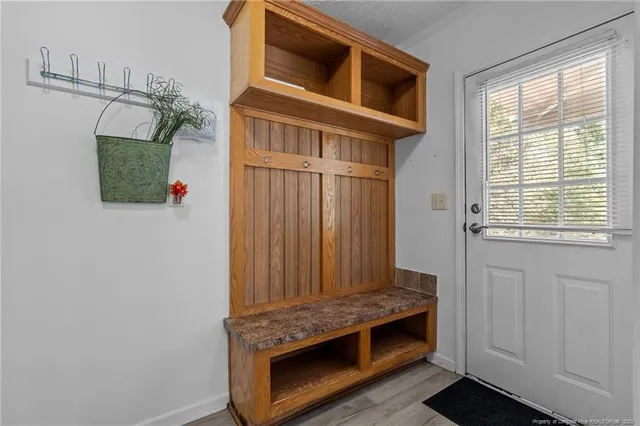 a view of living room and front door