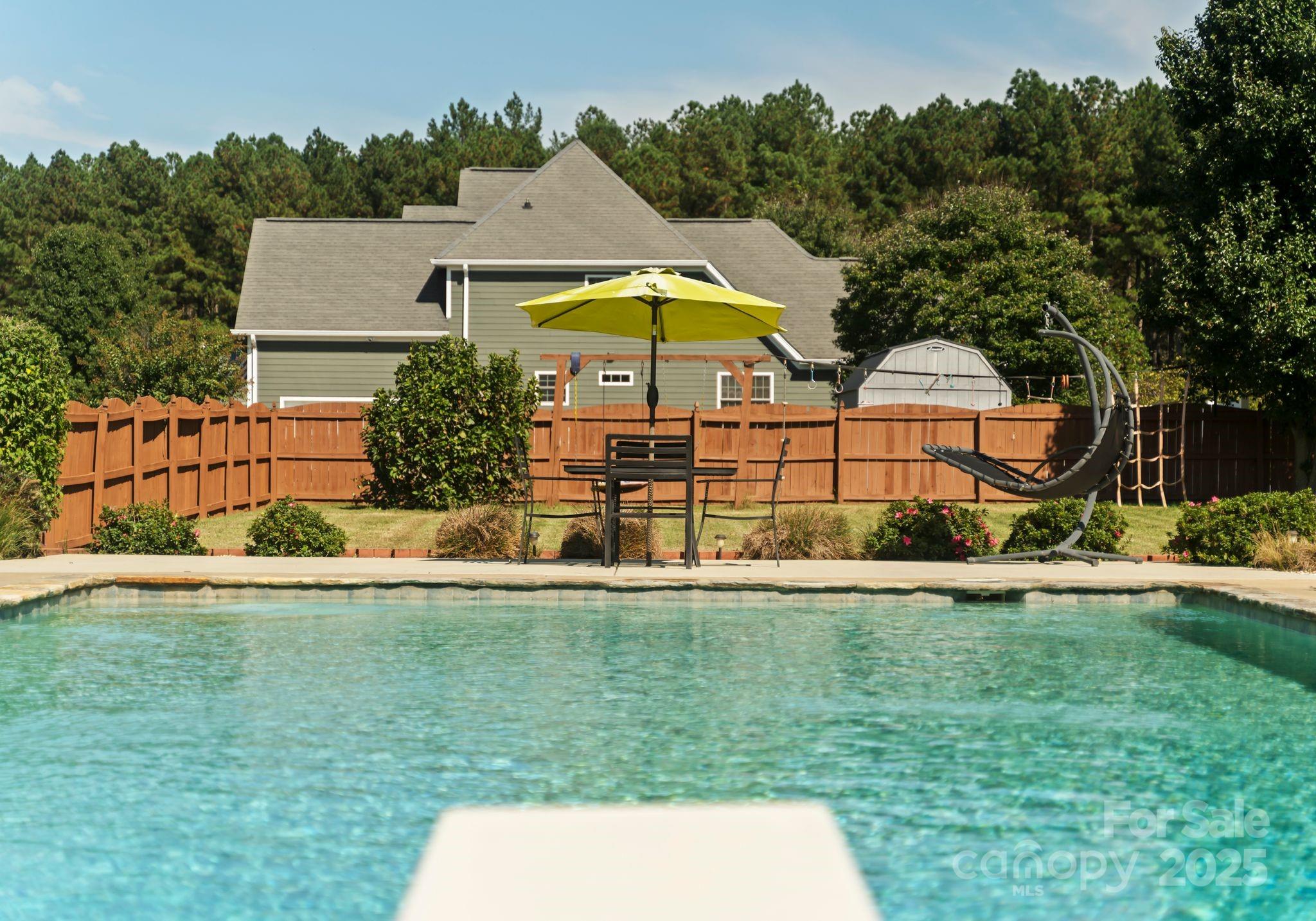 895 East Monbo Road Statesville, NC 28677 - Photo 36 of 44 a view of a house with a swimming pool