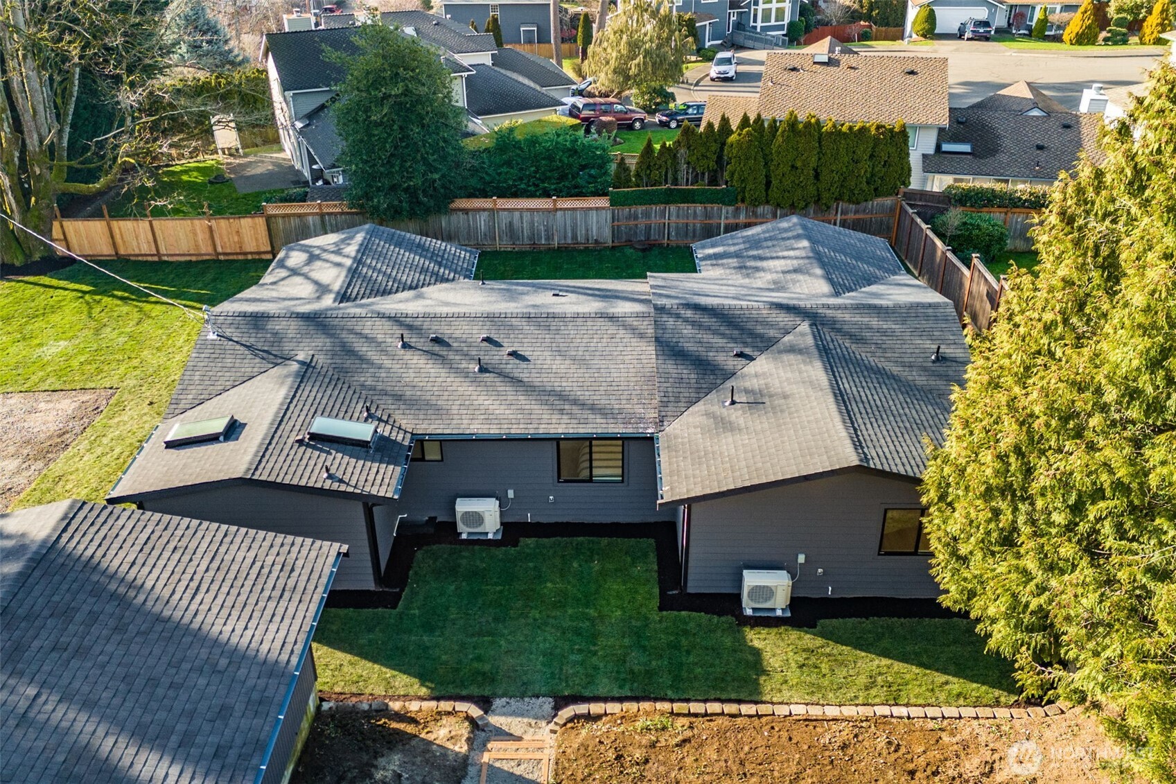 4922 Northeast 20th Place Renton, WA 98059 - Photo 38 of 38 an aerial view of a house with swimming pool garden and patio