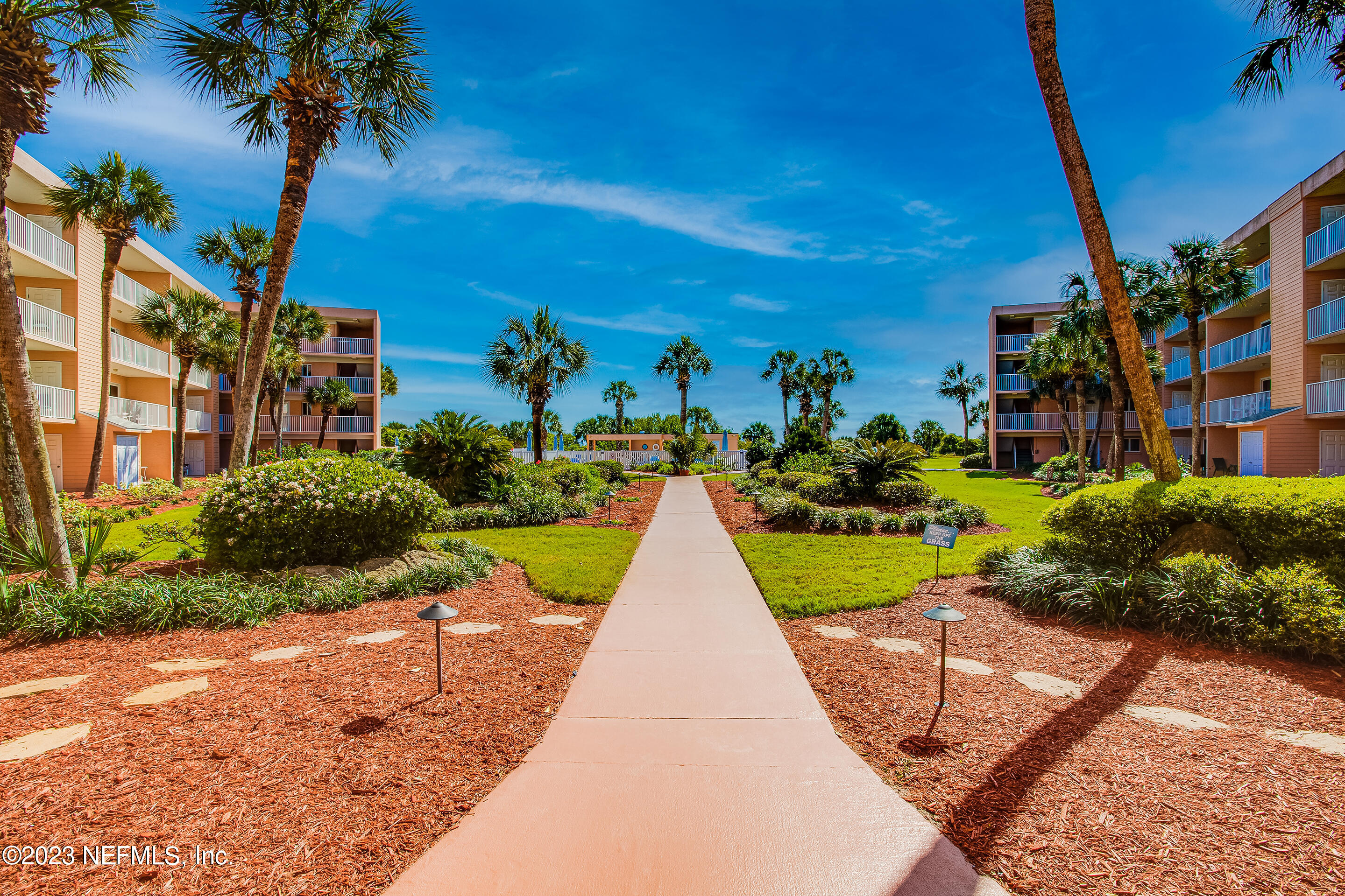 4 Ocean Trace Road, Unit 224 St. Augustine, FL 32080 - Photo 22 of 36 a view of a yard with palm tree