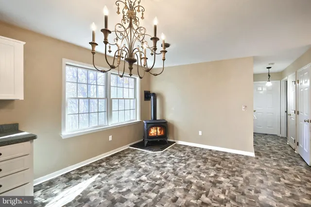 a view of a livingroom with a window