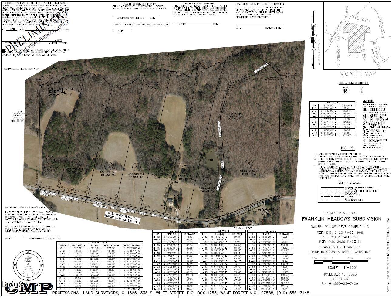 Lot 4 West River Road Franklinton, NC 27525 - Photo 7 of 7 Aerial Map Lots 1-7