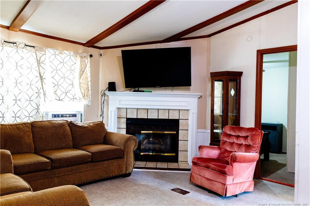231 Knight Lane Autryville, NC 28318 - Photo 16 of 27 a living room with furniture fireplace and flat screen tv