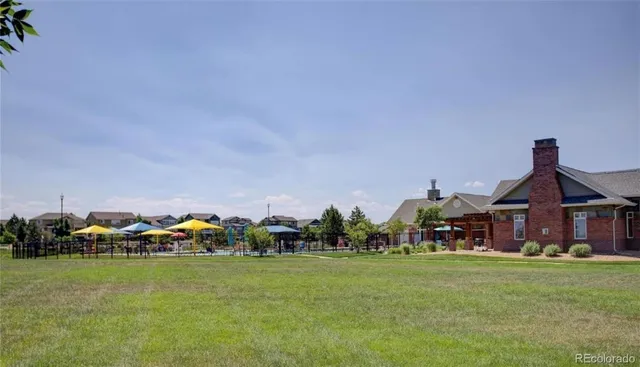 a view of a pathway with a park