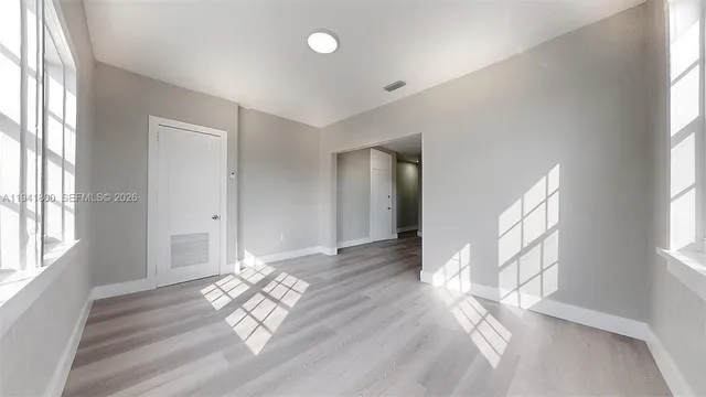 a view of an empty room